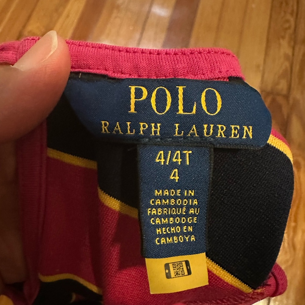 Polo by Ralph Lauren Pink and Navy Striped Dress - Picture 5 of 5